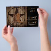 vintage houtstructuur cowboylaarzen western countr flyer (Hand)