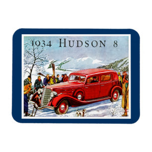 Vintage Hudson Automobile Ad Magneet