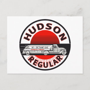 Vintage Hudson Regular benzinebord Briefkaart
