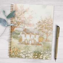 Vintage huis in The Green Meadow Cottagecore Kunst