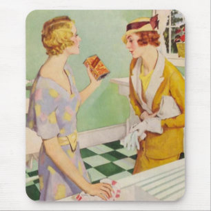 Vintage huisvrouwen muismat