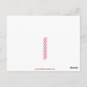 Vintage Hula Hoop Girl Valentijn Briefkaart (Achterkant)