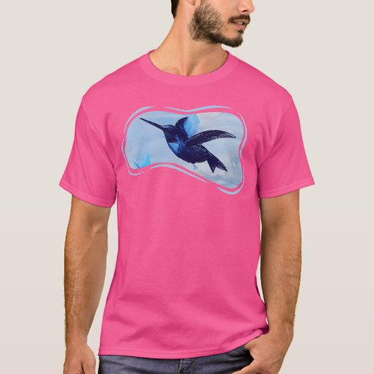 Vintage hummingbird family t-shirt (Voorkant)