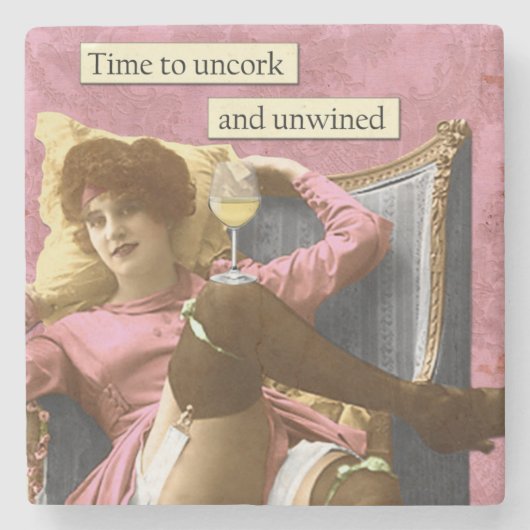 Vintage Humor Onderzetter (Voorkant)