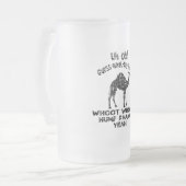 Vintage Hump Day Camel Frosted Beer Mok (Voorkant links)