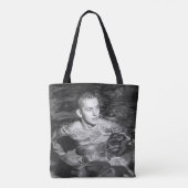 Vintage Hunk Swimmer Tote Bag (Achterkant)
