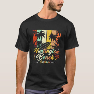 Vintage Huntington Beach California Surfing Retro T-shirt