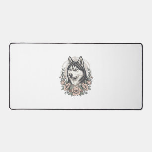 Vintage Husky Bloemstuk Shirt Ontwerp_1 Bureaumat