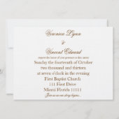 Vintage huwelijksuitnodigingen met liefdesquote kaart (Achterkant)