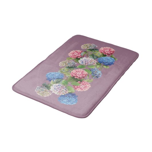 Vintage Hydrangea Bath Mat (Gekanteld)