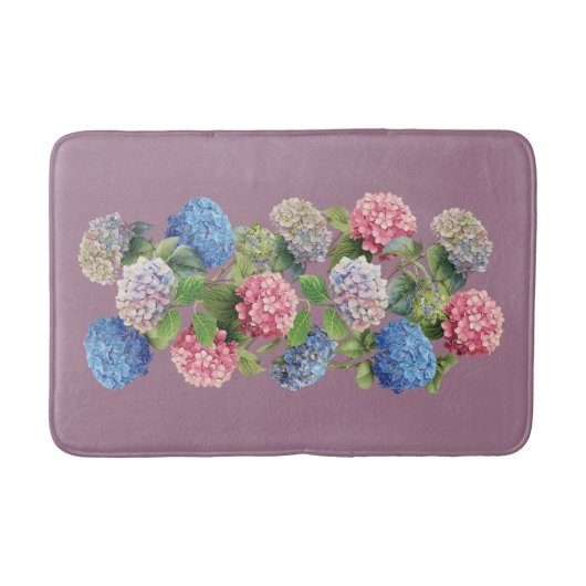 Vintage Hydrangea Bath Mat (Voorkant)