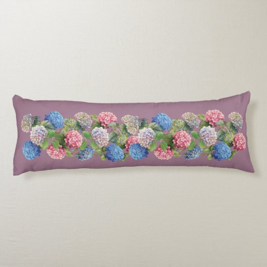 Vintage Hydrangea Body Pillow Lichaamskussen (Achterkant)