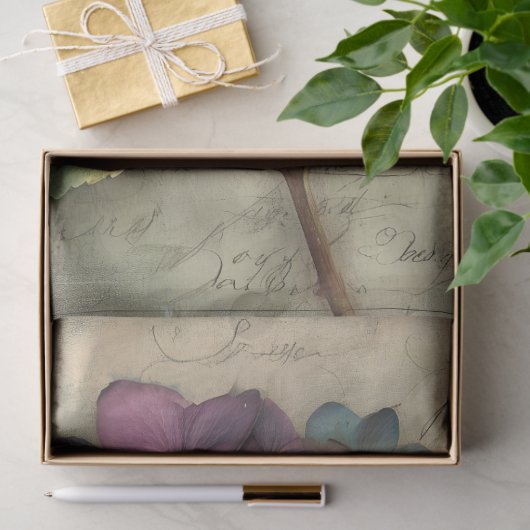 Vintage Hydrangea Botanical Art Decoupage Tissuepapier (Geschenk)