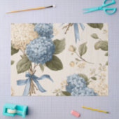 Vintage Hydrangea Bouquet Pattern Tissuepapier (Craft)