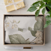 Vintage Hydrangea Bouquet Pattern Tissuepapier (Geschenk)