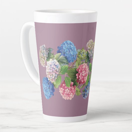 Vintage Hydrangea Latte Mug Mok (Linkerhoek)
