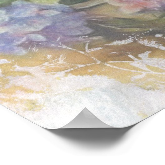 Vintage Hydrangea Luxury Elegance Poster (Hoek)