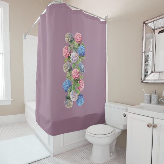 Vintage Hydrangea Shower Curtain Douchegordijn (In situ)
