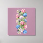Vintage Hydrangea Stretched Canvas (Voorkant)