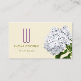Vintage Hydrangeas Florist Visitekaartje