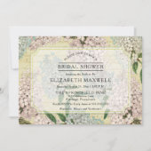 Vintage Hydrangeas | Frans Vrijgezellenfeest Ephem Kaart (Voorkant)