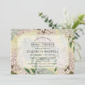 Vintage Hydrangeas | Frans Vrijgezellenfeest Ephem Kaart (Staand voorkant)