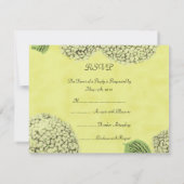 Vintage Hydrangeas RSVP Kaartje (Achterkant)