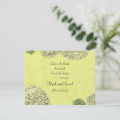 Vintage Hydrangeas RSVP Kaartje (Staand voorkant)
