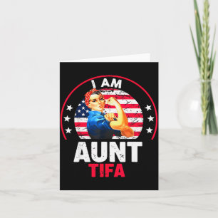 Vintage I Am Oom Tifa Vrouw Meisje Oom Tifa Amer Kaart