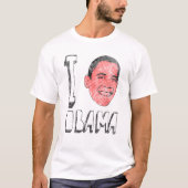 Vintage I Hart Obama T-Shirt (Voorkant)