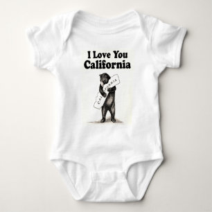 Vintage I hou van je Californië Romper