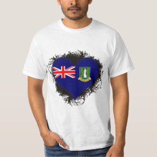 Vintage I houdt van Britse Maagdeneilanden T-shirt