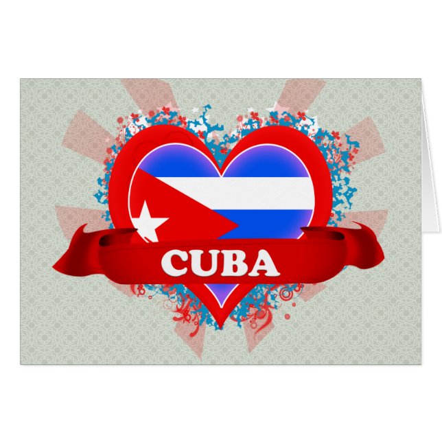 Vintage I houdt van Cuba (Voorkant Horizontaal)