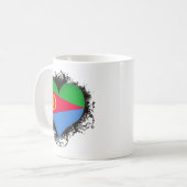 Vintage I houdt van Eritrea Koffiemok (Voorkant links)