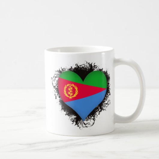 Vintage I houdt van Eritrea Koffiemok (Rechts)