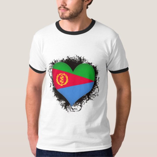 Vintage I houdt van Eritrea T-shirt (Voorkant)