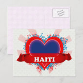 Vintage I houdt van Haïti Briefkaart (Voorkant / Achterkant)