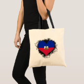 Vintage I houdt van Haïti Tote Bag (Voorkant (product))