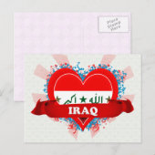 Vintage I houdt van Irak Briefkaart (Voorkant / Achterkant)