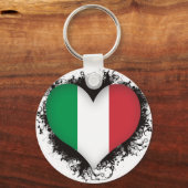 Vintage I houdt van Italië Sleutelhanger (Voorkant)