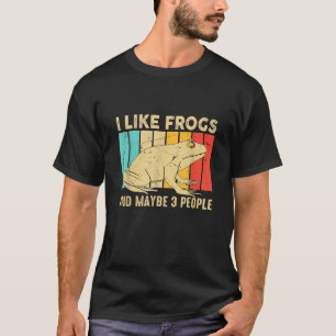 Vintage I houdt van kikkerresten amfibiediermeren T-shirt