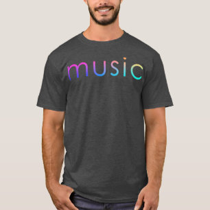 vintage I houdt van muziek voor muzikanten T-shirt