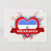 Vintage I houdt van Nicaragua Briefkaart (Voorkant / Achterkant)