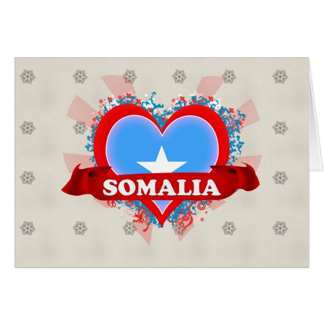 Vintage I houdt van Somalië (Voorkant Horizontaal)