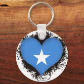 Vintage I houdt van Somalië Sleutelhanger (Voorkant)