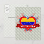 Vintage I houdt van Venezuela Briefkaart (Voorkant / Achterkant)