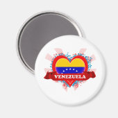 Vintage I houdt van Venezuela Magneet (Voorkant / Achterkant)