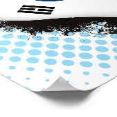 Vintage I houdt van Zuid-Korea Poster (Hoek)