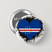 Vintage I-liefdesKaapverdië Ronde Button 5,7 Cm (Voorkant /achterkant)