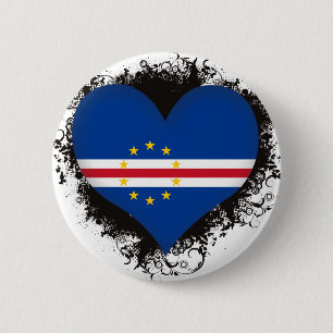 Vintage I-liefdesKaapverdië Ronde Button 5,7 Cm